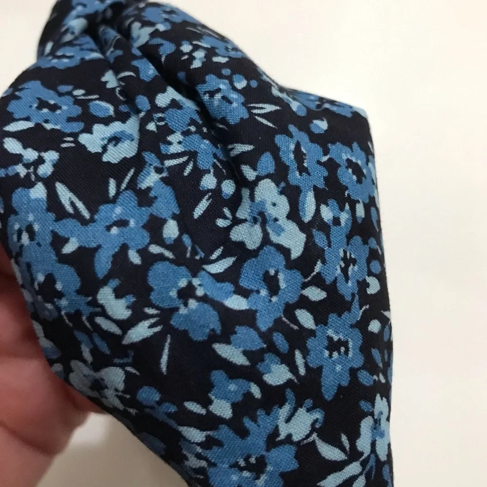 NWT J. Crew Floral Knot Headband, Boho Romantic Feminine Blue J. Crew Factory OS - Picture 8 of 11